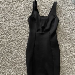 Topshop black mini dress 4